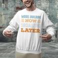 Model Building Now Minimal Socializing Introvert Vintage Unisex Sweatshirt