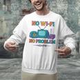 No Wi-Fi No Problem – Retro Dial Up Tech Nostalgia Premium Tri-Blend Unisex Sweatshirt