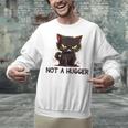 Not A Hugger Tee Angry Cat Sarcastic Cute Introvert Unisex Sweatshirt