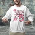 Pink Coquette Bow Senior 2025 Back To School Graduation Girl Unisex Sweatshirt