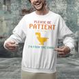 Please Be Patient With Me I'm From The 1900s Dinosaur Premium Unisex Sweatshirt