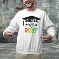 Pre-K -12th Grade Hand Prints Space Graduation Class Of 2037 Unisex Sweatshirt