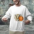 Proud Aunt Of A 2026 Senior Basketball Graduation Leopard Premium Tri-Blend Unisex Sweatshirt