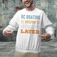 RC Boating Now Minimal Socializing Introvert Vintage Unisex Sweatshirt