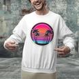 Retro 80s Synthwave Sunset & Palm Trees Retro Nostalgia 80s Unisex Sweatshirt