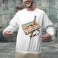 Retro Cassette Tape & Pencil Rewind Nostalgia Party 80s 90s Premium Unisex Sweatshirt