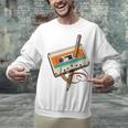 Retro Cassette Tape & Pencil Rewind Nostalgia Party 80s 90s Unisex Sweatshirt