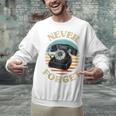 Retro Phone Never Forget Nostalgia Vintage Raglan Baseball Tee Unisex Sweatshirt
