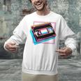 Retro VHS Vaporwave Video Cassette Nostalgia Geek Chic Premium Tri-Blend Unisex Sweatshirt