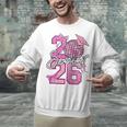 Senior 2026 Graduation Girls Coquette Pink Bow Class Of 2026 Premium Unisex Sweatshirt