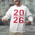 Senior 2026 Graduation Varsity Red Letters On The Back Unisex Sweatshirt