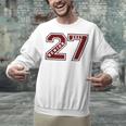 Senior 2027 Maroon Senior Class Of 27 Jersey Graduation Unisex Sweatshirt