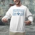 Senior 26 Graduation Class Of 2026 Bow Blue Toile Floral Unisex Sweatshirt