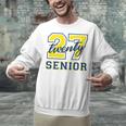 Senior Class Of 2027 Graduation Yellow And Blue On The Back Premium Tri-Blend Unisex Sweatshirt