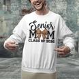Senior Mom Class Of 2026 Graduation Leopard Coquette Bow Unisex Sweatshirt