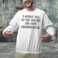 I Spent All My Money On 90's Memorabilia Nostalgia & Retro Premium Tri-Blend Unisex Sweatshirt