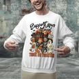 Support Your Local Trick Or Treaters Retro Spooky Nostalgia Unisex Sweatshirt