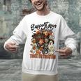 Support Your Local Trick Or Treaters Retro Spooky Nostalgia Unisex Sweatshirt