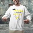 Tassel Worth The Hassle 2018 Graduation Quote Ylw Unisex Sweatshirt