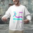 Teal & Purple In Memory Of My Grandpa Suicide Prevention Raglan Baseball Tee Unisex Sweatshirt Teal & Purple In Memory Of My Grandpa Suicide Prevention Raglan Baseball Tee Unisex Sweatshirt