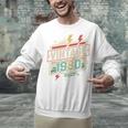 Vintage 1980 Retro Badge Decade Nostalgia Graphic Emblem Premium Tri-Blend Unisex Sweatshirt