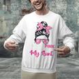 I Wear Pink In Memory Of My Aunt Breast Cancer Awareness Unisex Sweatshirt