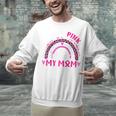 I Wear Pink In Memory Of My Mom Breast Cancer Awareness Raglan Baseball Tee Unisex Sweatshirt
