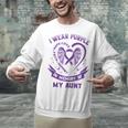 Wear Purple In Memory Of My Aunt Pancreatic Cancer Awareness Unisex Sweatshirt