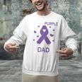 I Wear Purple In Memory Of Dad Pancreatic Cancer Awareness Unisex Sweatshirt I Wear Purple In Memory Of Dad Pancreatic Cancer Awareness Unisex Sweatshirt