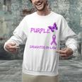 I Wear Purple In Memory Of My Daughter-In-Law Overdose Unisex Sweatshirt