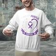 I Wear Purple In Memory Of Uncle Epilepsy Awareness Graphic Unisex Sweatshirt