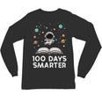 100 Days Smarter Astronaut Book 100th Day Girls Kids Women Unisex Long Sleeve T-Shirt