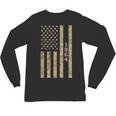 1964 Year Nostalgia Desert Camo Distressed American Flag Unisex Long Sleeve T-Shirt