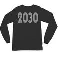 2030 Year Graduation Class Of Photo Shirt Retro Disco Unisex Long Sleeve T-Shirt