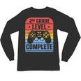 2nd Grade Level Complete Graduation Student Video Gamer Unisex Long Sleeve T-Shirt