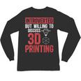 3D Printer Introvert 3D Printing Unisex Long Sleeve T-Shirt 3D Printer Introvert 3D Printing Unisex Long Sleeve T-Shirt