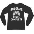 5th Grade Level Complete Gamer Class Of 2025 Graduation Unisex Long Sleeve T-Shirt