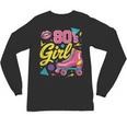 80's Girl Roller Skates Skating Eighties 1980s Nostalgia Unisex Long Sleeve T-Shirt