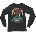 8th Grade Level Complete Gamer Class Of 2025 Graduation Boy Unisex Long Sleeve T-Shirt