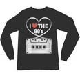 90s Nostalgia Cassette Heart Retro I Love The 90s Unisex Long Sleeve T-Shirt 90s Nostalgia Cassette Heart Retro I Love The 90s Unisex Long Sleeve T-Shirt