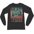 90's Vibe Vintage Style Cassette Tape Nostalgia 1990s Party Unisex Long Sleeve T-Shirt