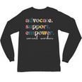Advocate Support Empower Cute Social Worker Graduation MSW Unisex Long Sleeve T-Shirt