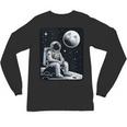 Aesthetic Spaceman Astronaut On The Moon Space Introvert Unisex Long Sleeve T-Shirt Aesthetic Spaceman Astronaut On The Moon Space Introvert Unisex Long Sleeve T-Shirt