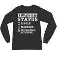 Anti Valentines Day Nursing School Nurse Graduation Shirt Unisex Long Sleeve T-Shirt
