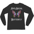 Antisocial Butterfly Aesthetic Introvert For Women Men Unisex Long Sleeve T-Shirt Antisocial Butterfly Aesthetic Introvert For Women Men Unisex Long Sleeve T-Shirt
