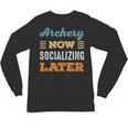 Archery Now Minimal Socializing Introvert Vintage Unisex Long Sleeve T-Shirt Archery Now Minimal Socializing Introvert Vintage Unisex Long Sleeve T-Shirt