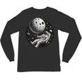 Astronaut Aesthetic Holding Moon Balloon Planets Introvert Unisex Long Sleeve T-Shirt