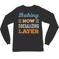 Baking Now Minimal Socializing Introvert Vintage Unisex Long Sleeve T-Shirt Baking Now Minimal Socializing Introvert Vintage Unisex Long Sleeve T-Shirt