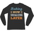 Baking Now Minimal Socializing Introvert Vintage Unisex Long Sleeve T-Shirt Baking Now Minimal Socializing Introvert Vintage Unisex Long Sleeve T-Shirt