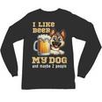 I Like Beer My Dog And Maybe 2 People Introvert Pun Unisex Long Sleeve T-Shirt I Like Beer My Dog And Maybe 2 People Introvert Pun Unisex Long Sleeve T-Shirt